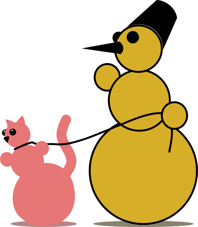 Snowman Clipart, Vector Clip Art Online, Royalty Free - Clip Art (800x800)