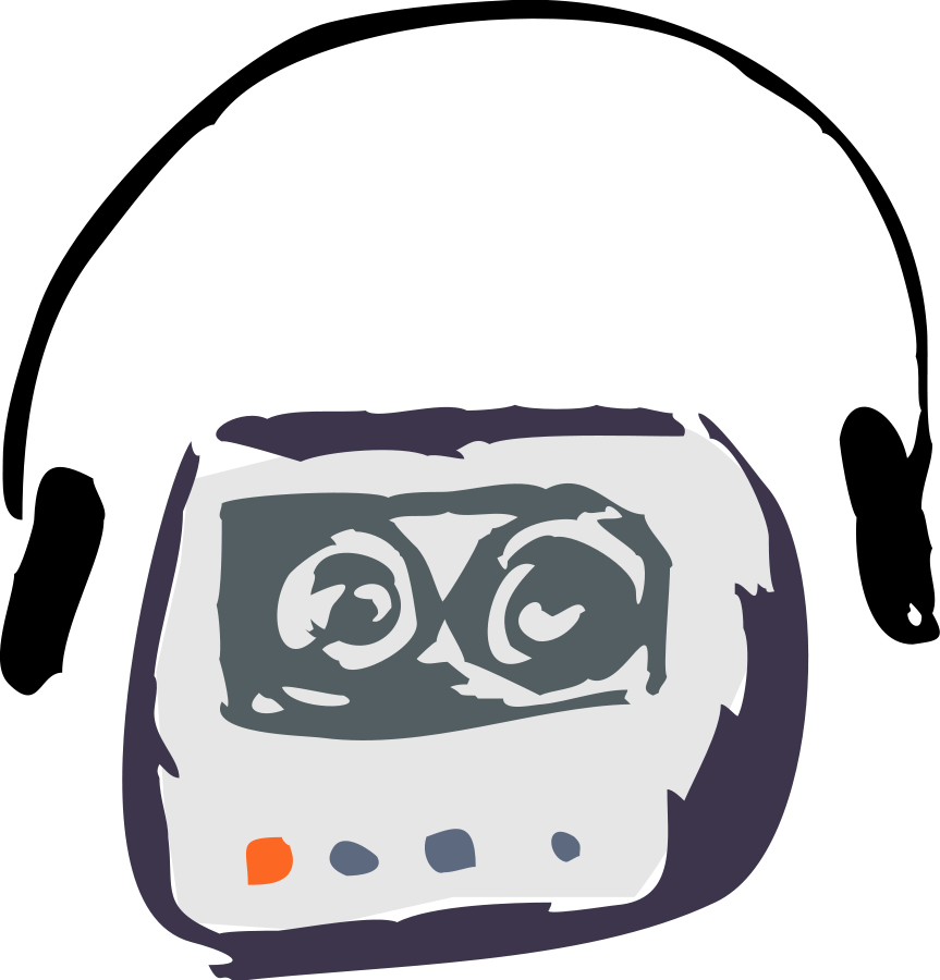 Cassette Player Clipart, Vector Clip Art Online, Royalty - Cassette Player Clip Art (863x900)