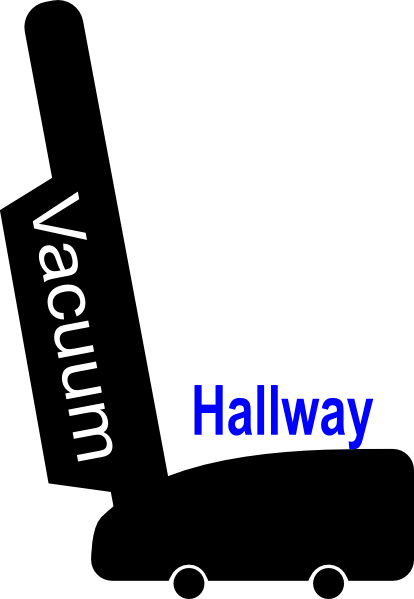 Vacuum Hallway Clip Art - Clip Art (414x599)