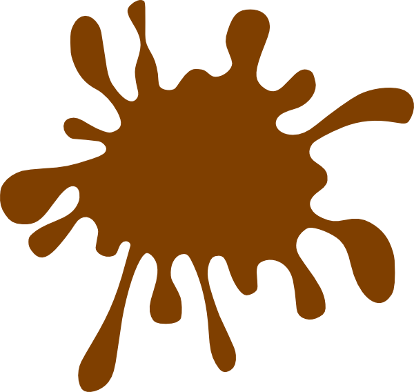 Brown Splat Clip Art At Clker Com Vector Clip Art Online - Brown Splat (600x568)
