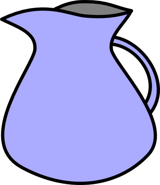 Clipart Of Jug Pitcher Clip Art At Clker Com Vector - Crow And The Pitcher (516x597)