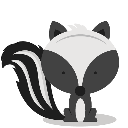 Skunk Svg Scrapbook Cut File Cute Clipart Files For - Baby Skunk Clipart (432x432)