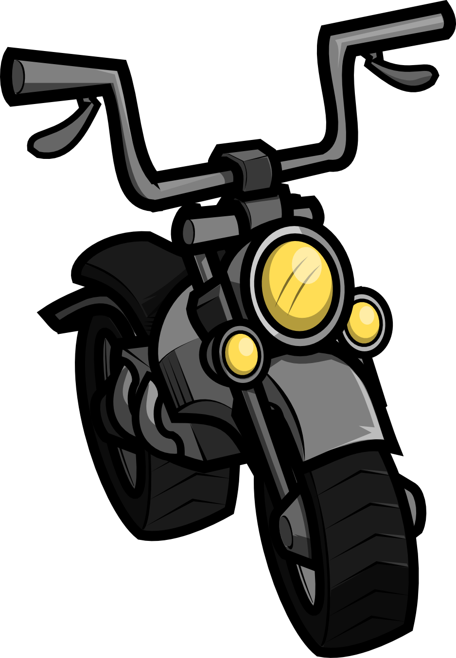 Microsoft Clipart Motorcycle - Cartoon Motorcycle Png (938x1354)