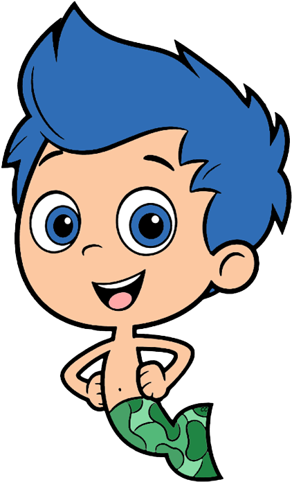 The Following Images Were Colored And Clipped By Cartoon - Bubble Guppies Gil Clip Art (426x702)