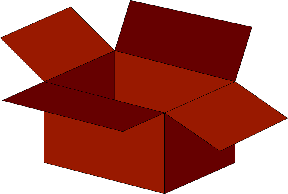 Box Clipart Empty Box - Red Box Clipart (958x646)