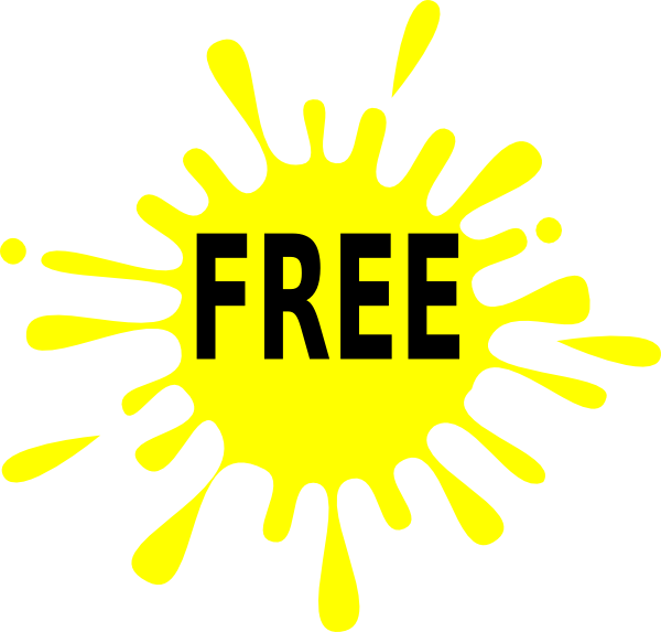 Free Sign Clip Art - Clip Art Free Sign (600x573)