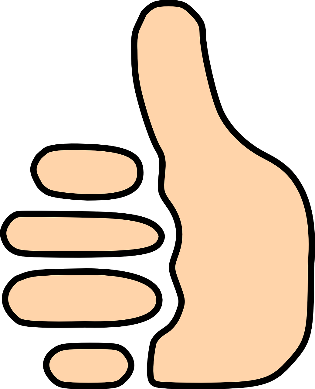 Thumbs Up Symbol Clip Art - Thumbs Up Gif Clip Art (1038x1280)