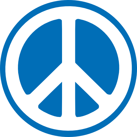Free Peace Sign Clipart - Campaign For Nuclear Disarmament (444x444)