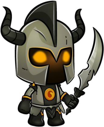 Darkness Knight Medieval Character Art - Game (600x500)