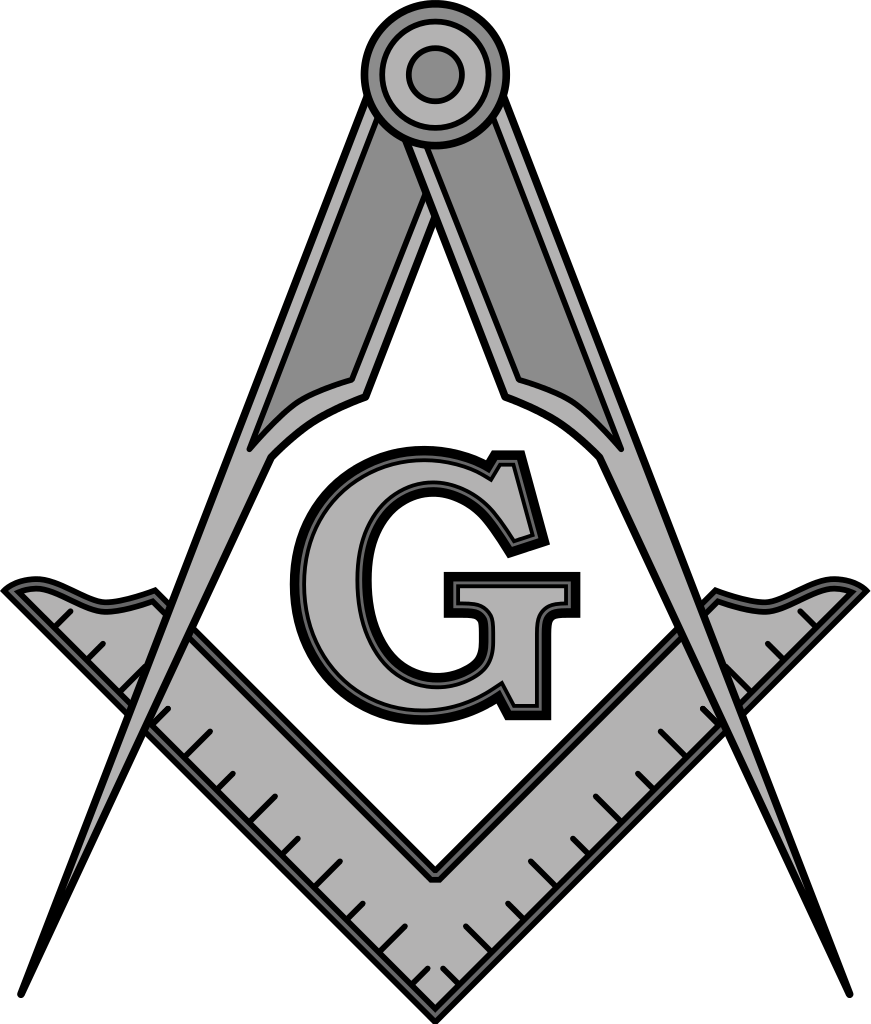 File - Masonic Squarecompassesg - Svg - Mason Square And Compass (871x1024)