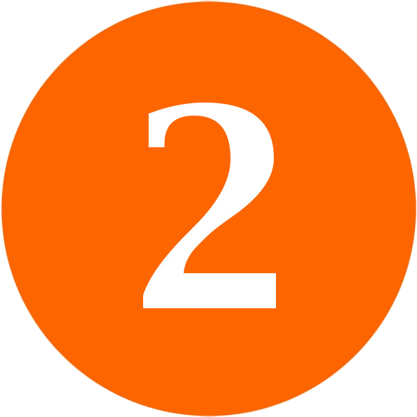 Number Seven Word Clipart - Numbers In Orange Circle (711x711)