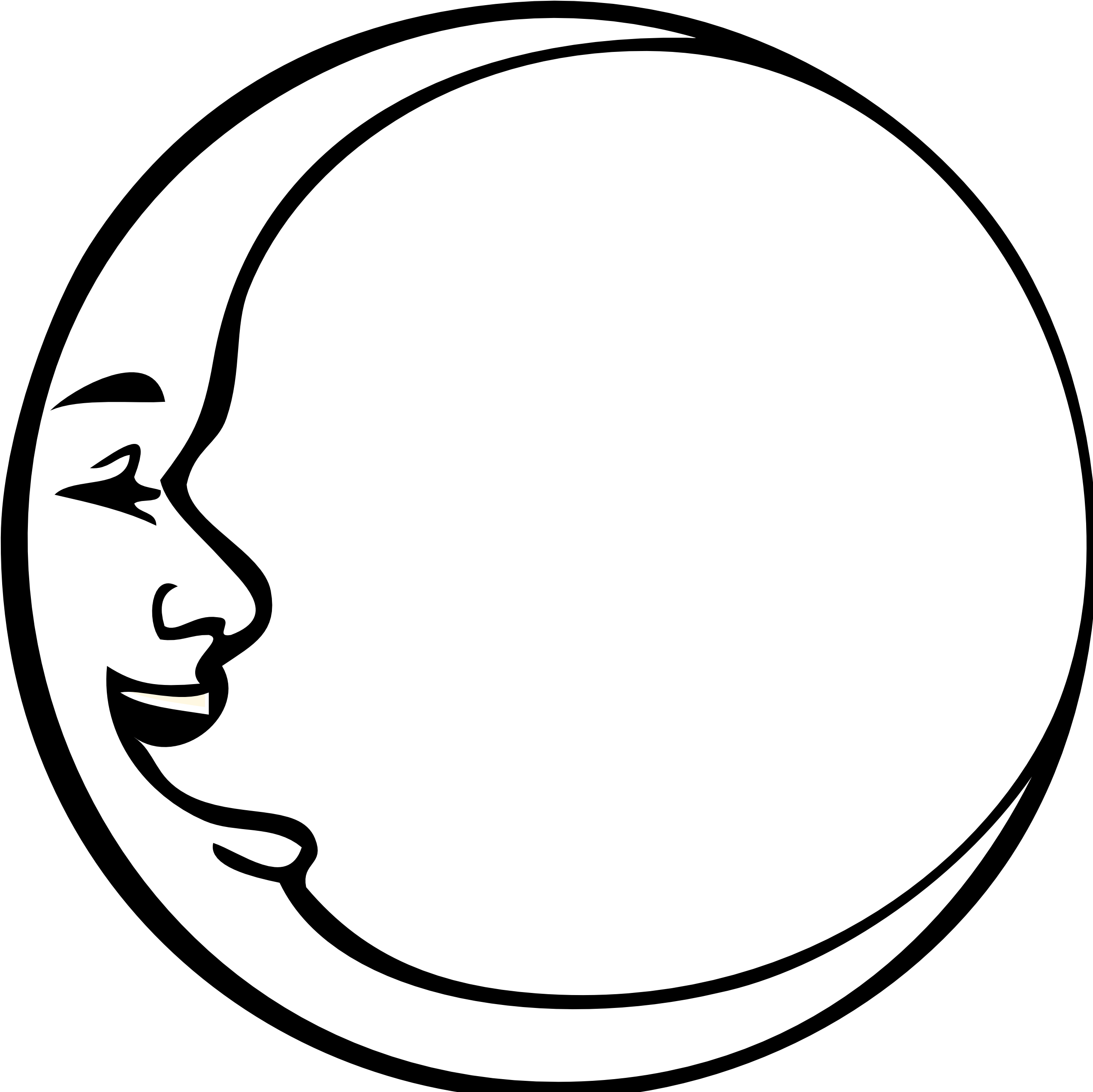 Free Star Wars Clipart - Man In The Moon (2555x2562)