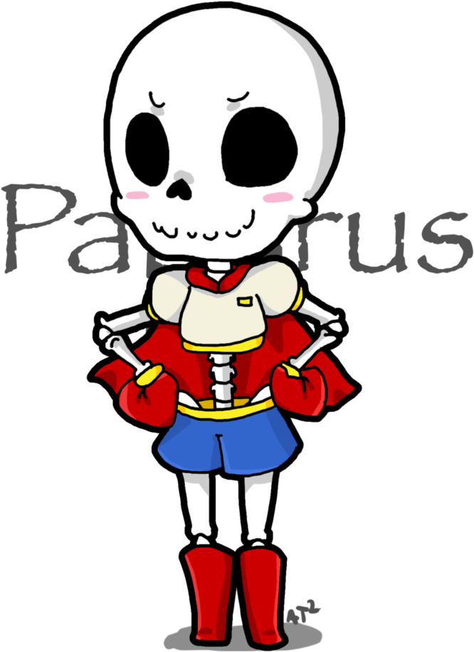 Gift Art Paps Chibi By Artist Squared - Chibi Papyrus And Sans (800x1000)
