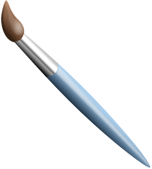 Artists Paintbrush - Paint Brush Clip Art Png (512x574)