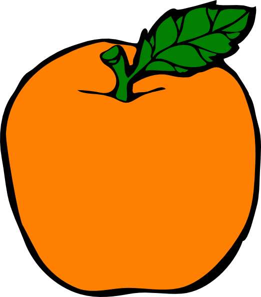 Apples And Oranges Clipart Orange Apple Clip Art At - Apple And Orange Clip Art (522x593)
