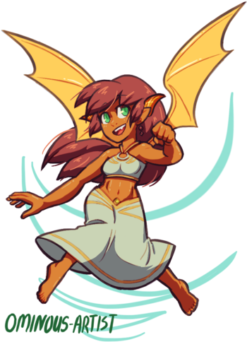 Dragon Girl By Ominous-artist - Artist (400x600)