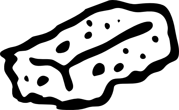 Clip Art Black And White Sponge Clipart - Black And White Sponge (960x592)