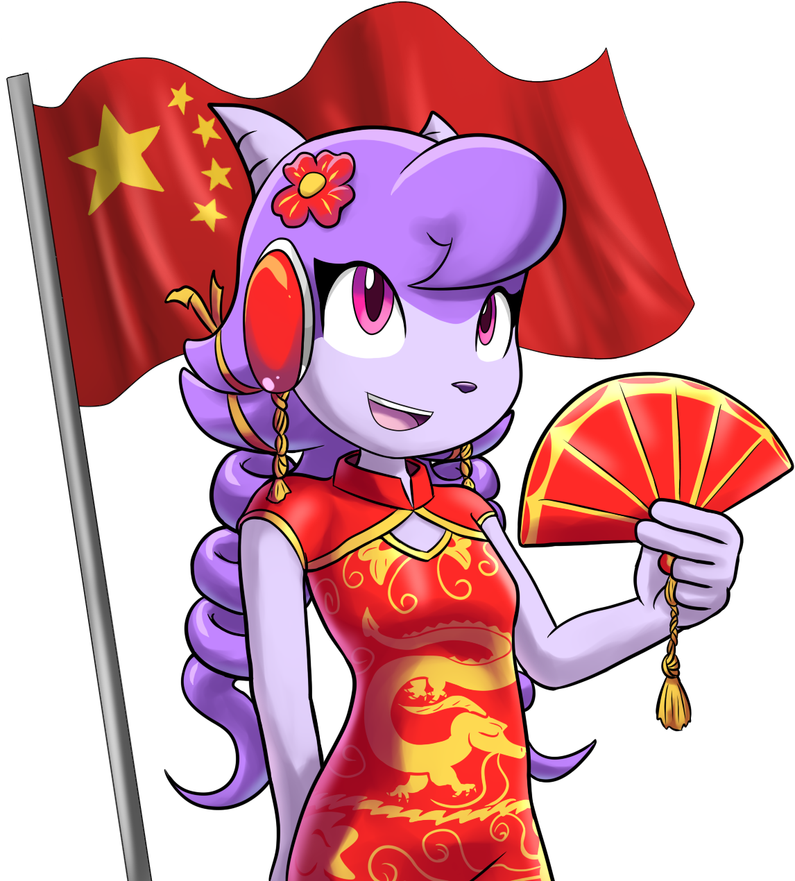 Main Image - Freedom Planet Lilac Fanart (1293x1294)