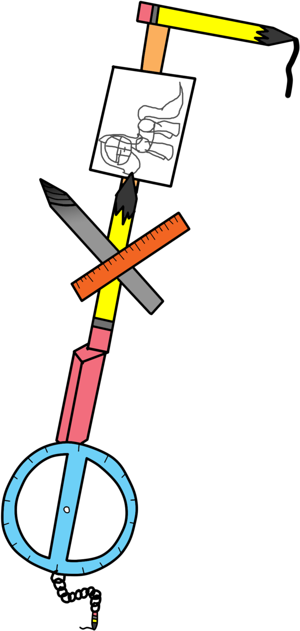 The Artist Tool By Genothecreeper - Oc Keyblades (618x1293)