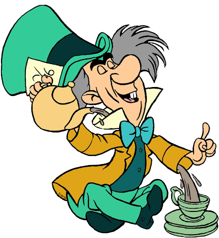 10 Off Alice In Wonderland Mad Hatter Cartoon 450x482 Png Clipart Download