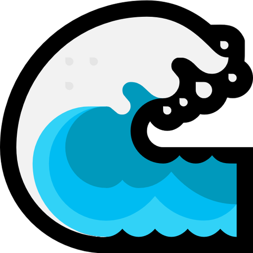 N/a - Water Wave Emoji (512x512)
