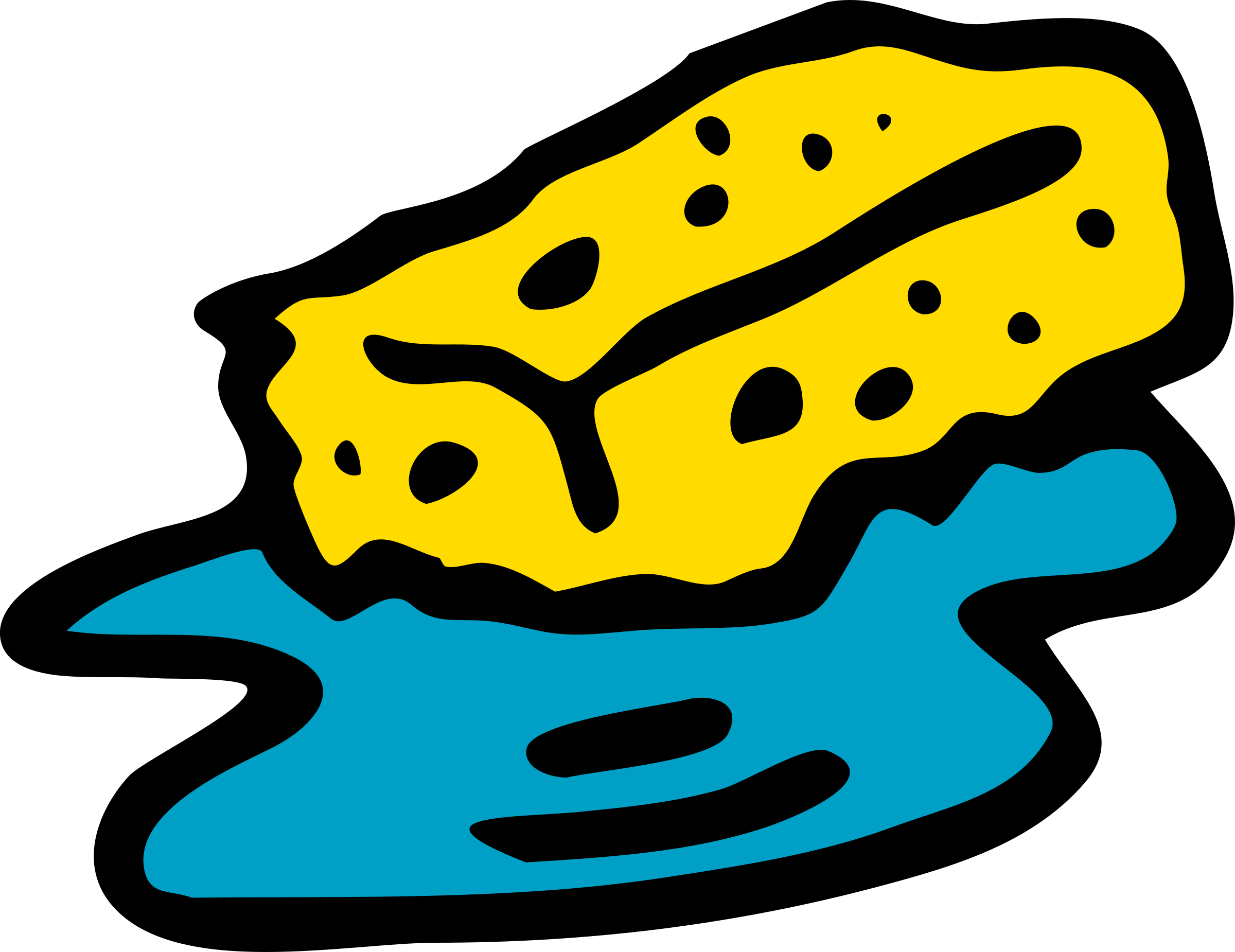 Big Image - Sponge Clipart (2400x1850)