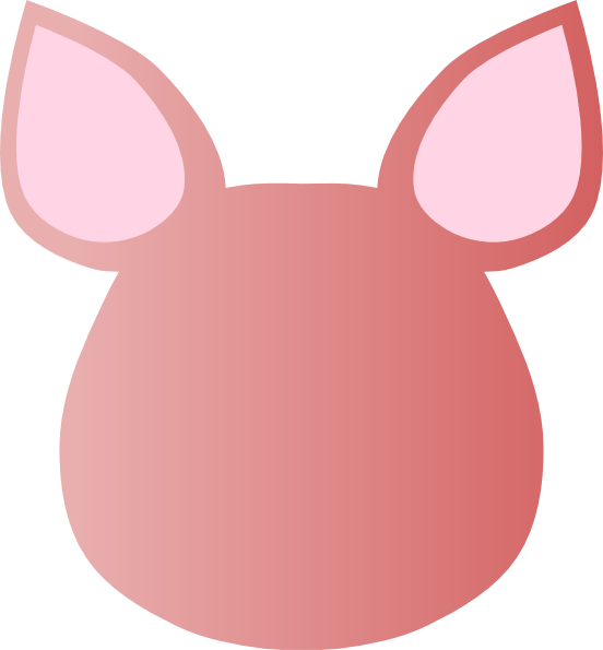 Totetude Blank Pig Face Clip Art At Vector Clip Art - Pig Face Clipart (552x595)