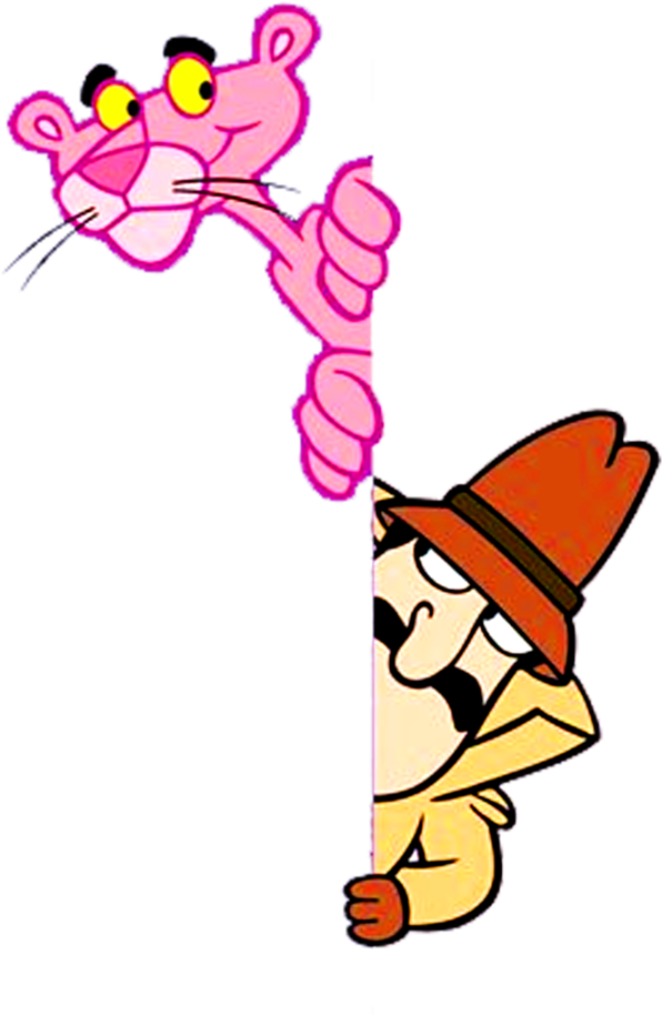 Pink Panther And Inspector Cluso Clip Art Cliparts - Pink Panther Inspetor Clouseau (1000x919)