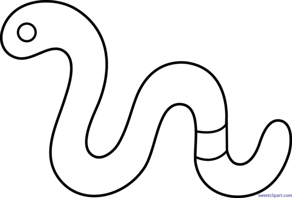 All Clip Art Archives - Black And White Worm Clip Art (600x408)