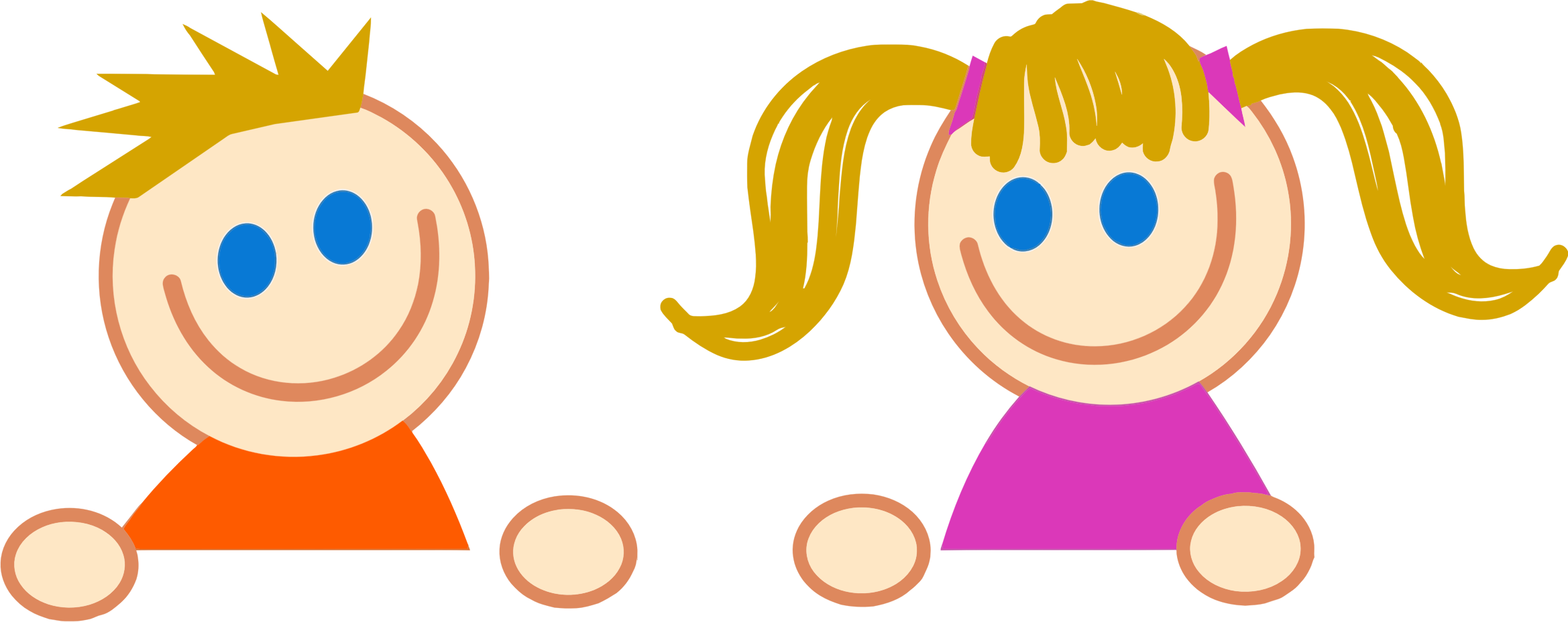 Big Image - Children Svg (2338x929)