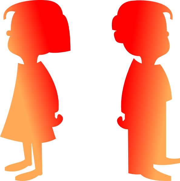 Figures Boy And Girl 2 Clip Art - Png Boy And Girls (594x598)
