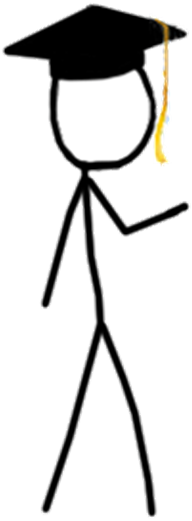 Horizon Net Wins The Wiki Ninja Stick Figures - Stick Person Graduation (550x550)