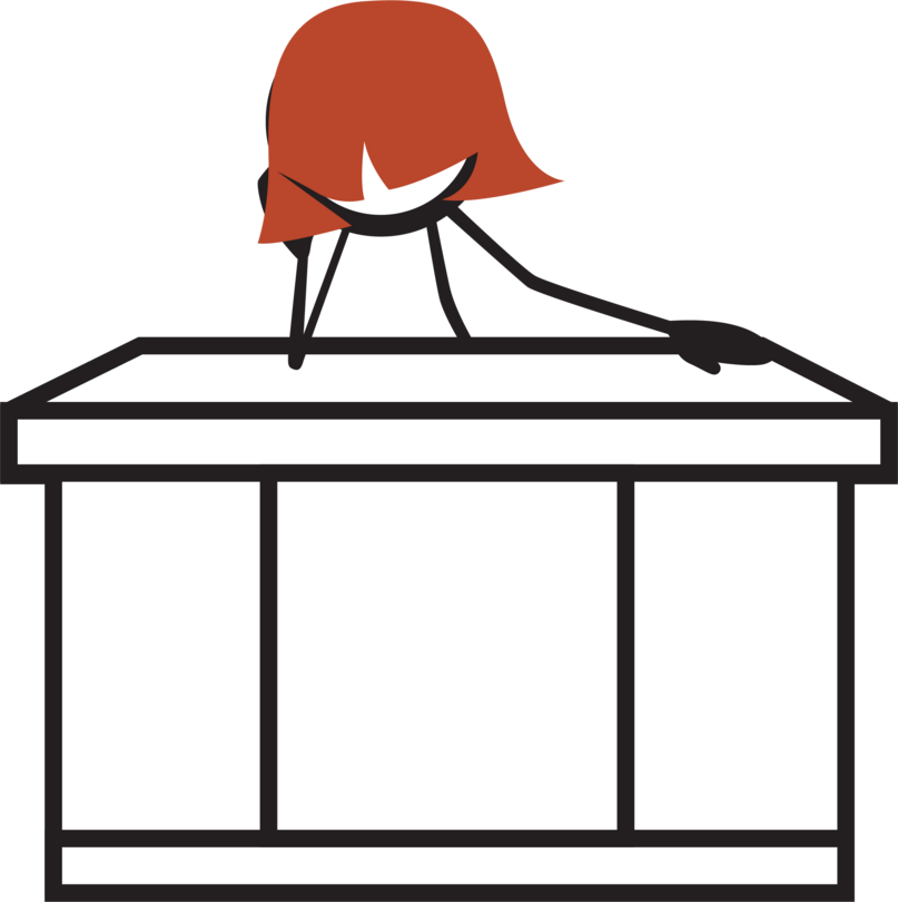 Norah Colvin - Stick Figure Sitting At Desk (807x810)