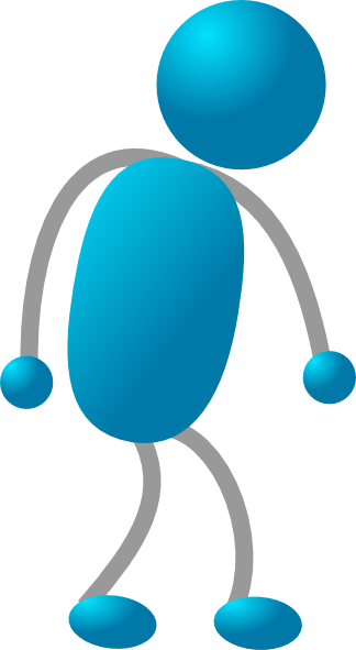 Sad Gray Arm Stick Man Clip Art - People Cartoon Sad Png (324x591)