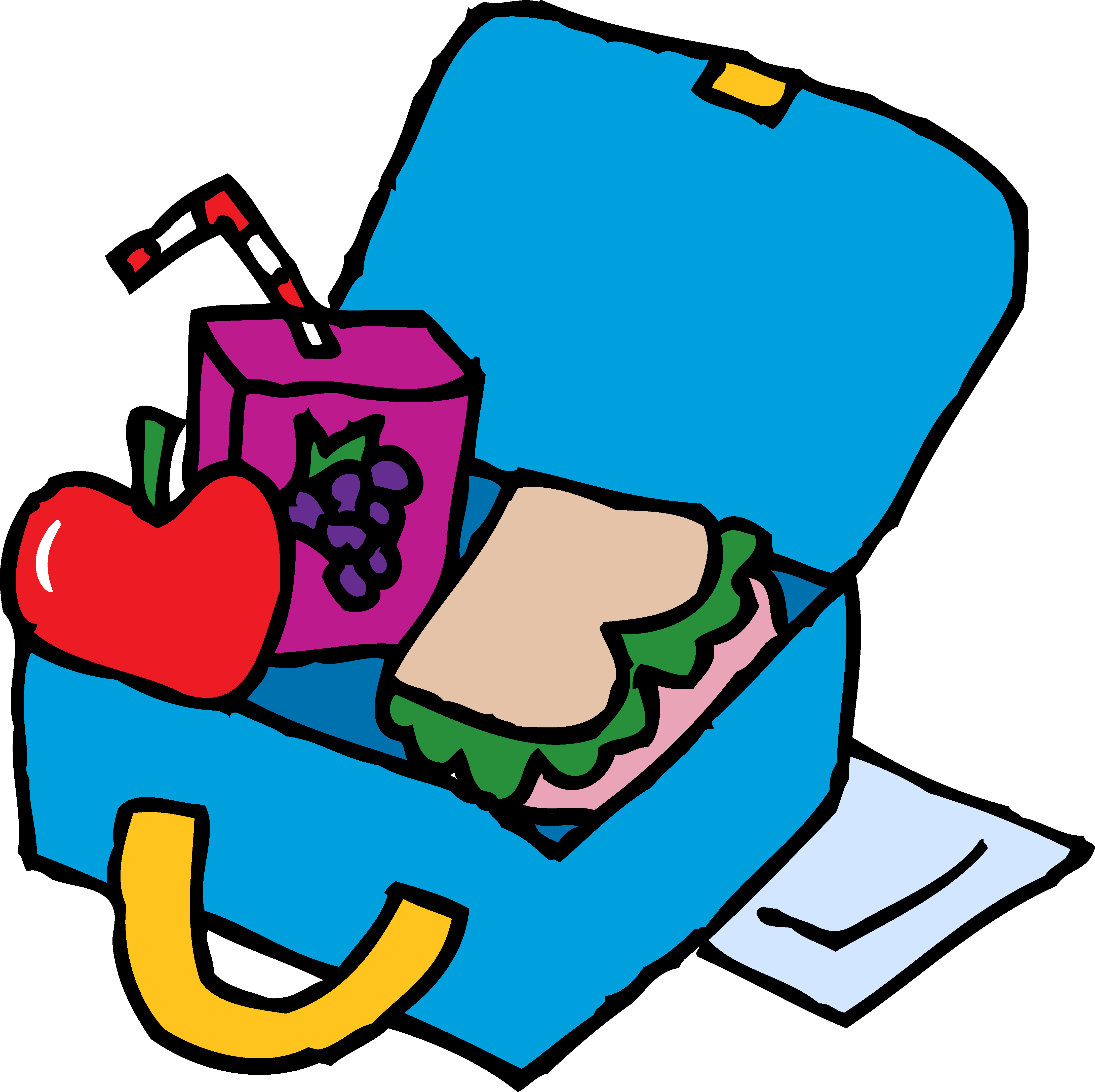Clipart Of Lunch Clip Art Many Interesting Cliparts - Coloring A Lunch Box (4352x4340)