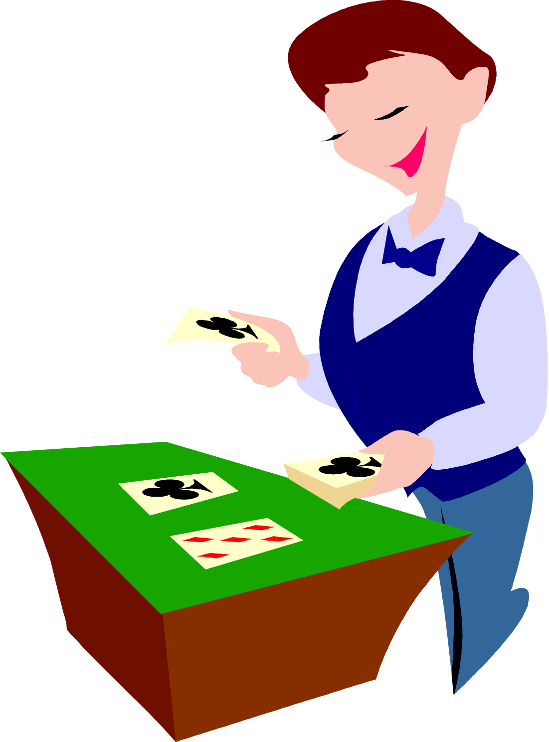 Png - - Poker Dealer Clipart (1101x1488)