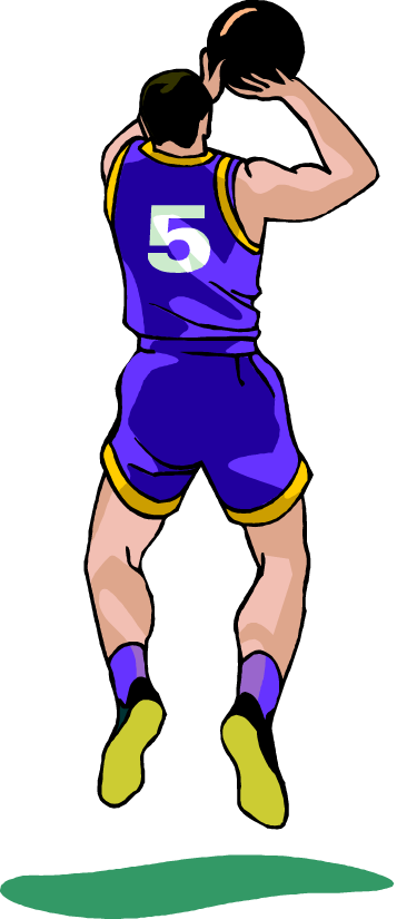 Png - - Jump Shot Clip Art (357x825)