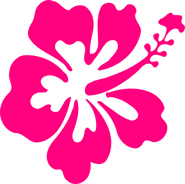 Hibiscus Clip Art - Clip Art Hawaiian Flowers (600x596)