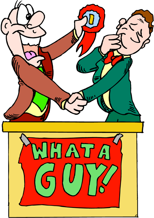 What A Guy Compliment Clip Art Picture - Cartoon (530x750)