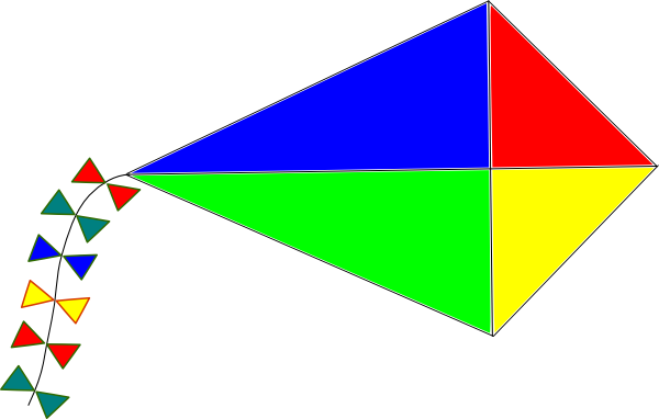 Kite Clipart Free Clip Art Images - Kite Clip Art (600x382)