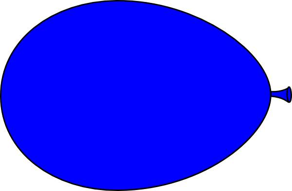 New Blue Balloon Svg Clip Arts 600 X 393 Px - Clip Art (600x393)