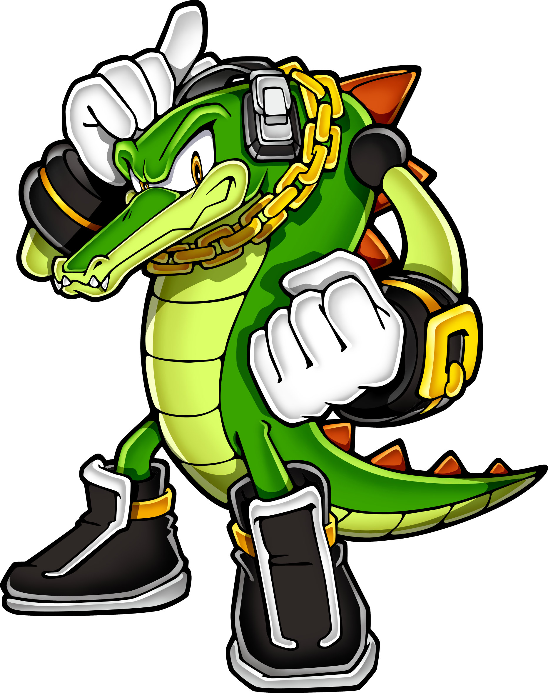 Vector The Crocodile - Vector The Crocodile Sonic (1864x2356)