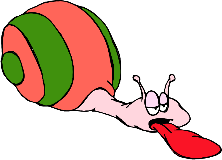 Long Day Weekend Clipart - Tired Snail Cartoon (750x542)
