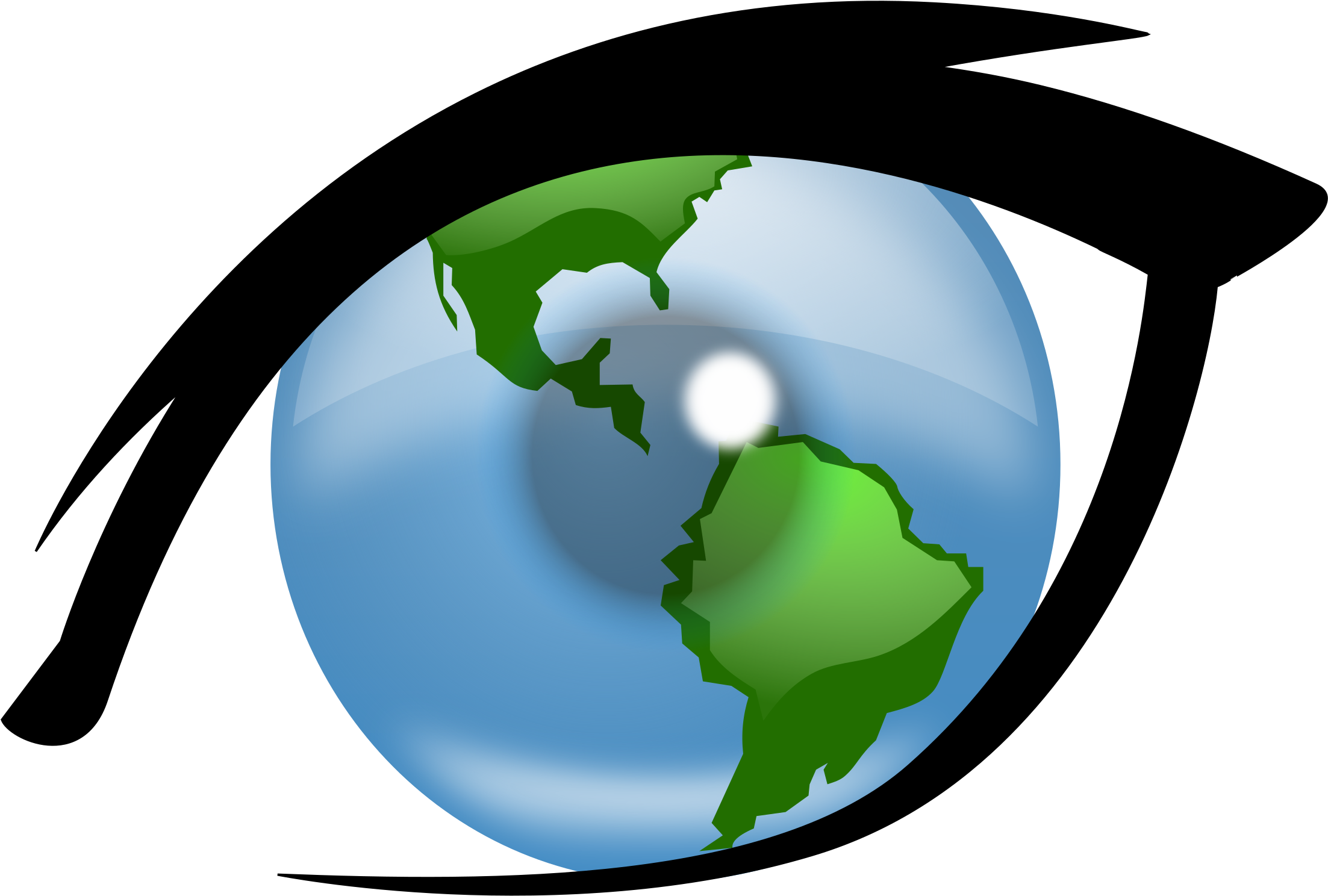Big Image - Globe Clip Art (2400x2400)