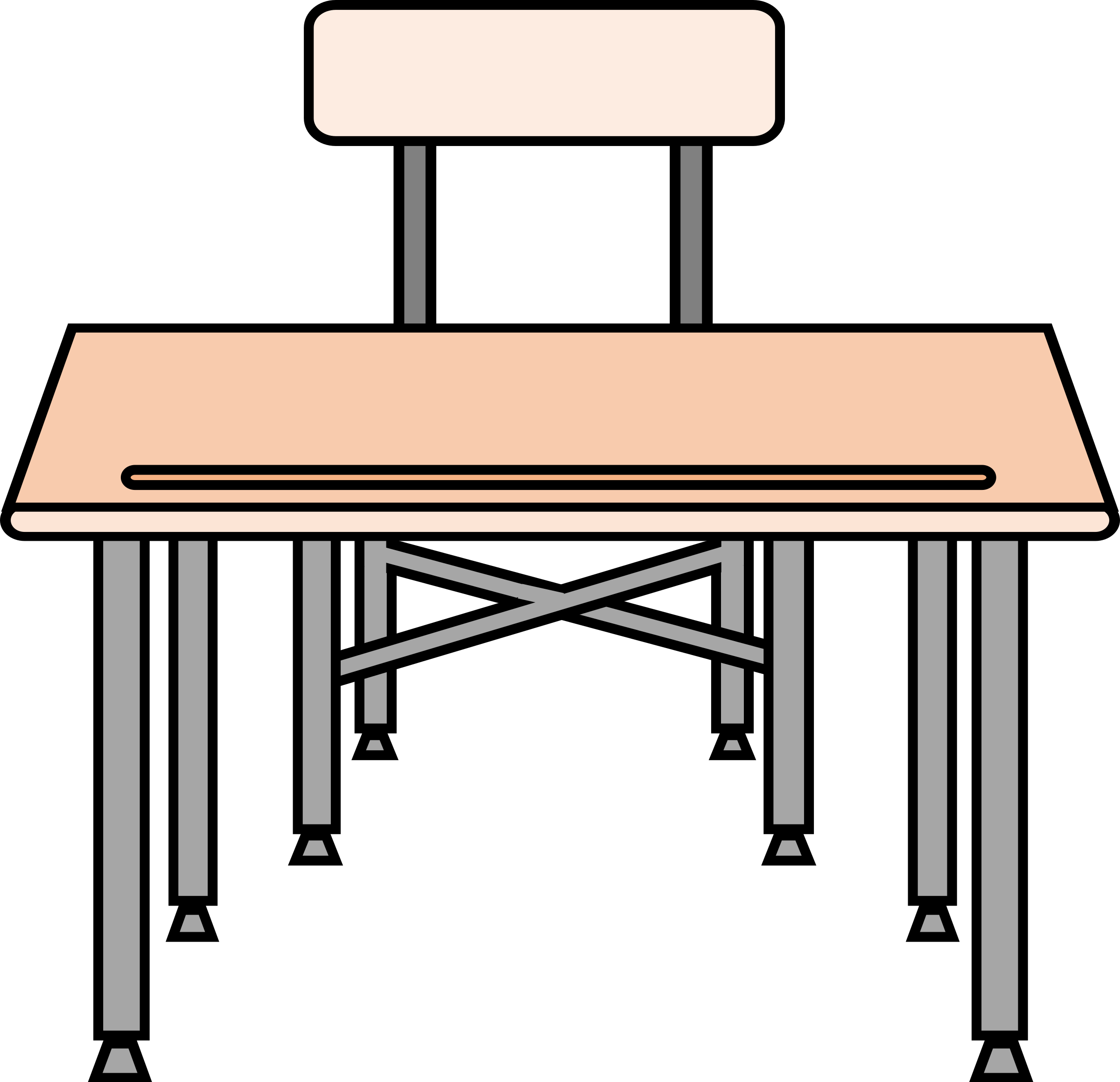 School Desk Clipart Gambar Meja Sekolah Kartun 2400x2319 Png Clipart Download