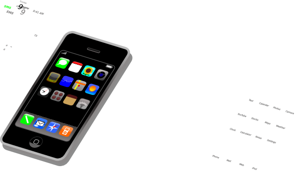 Smart Phone Clipart Smartphone Clip Art At Clker Vector - Clip Art Smart Phone (600x346)