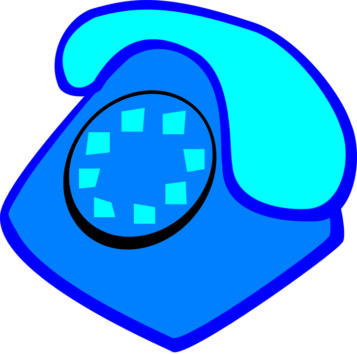 Telephone Clipart Blue Telephone - Blue Telephone Clip Art (1280x1269)