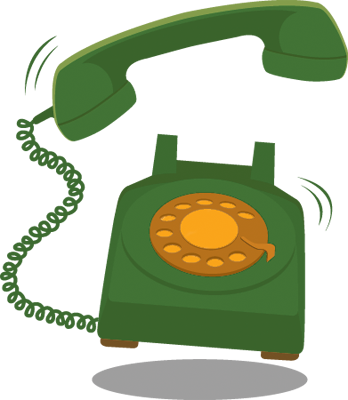 Phone - Telephone Etiquette Clipart (348x400)
