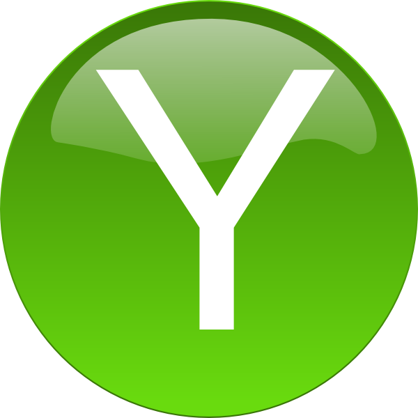Green Y Clip Art At Clker - Y Clip Art (600x600)