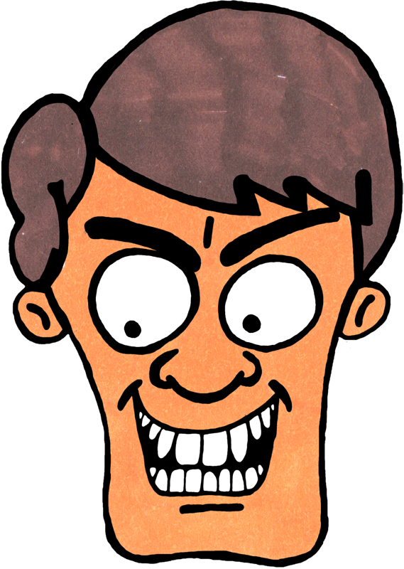 Pensive, Aggressive - Aggressive Clipart Png (569x800)